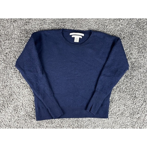 Max Studio Sweaters - Max Studio 100% Extra Fine Merino Wool Blue Knit Sweater Top - Womens Small